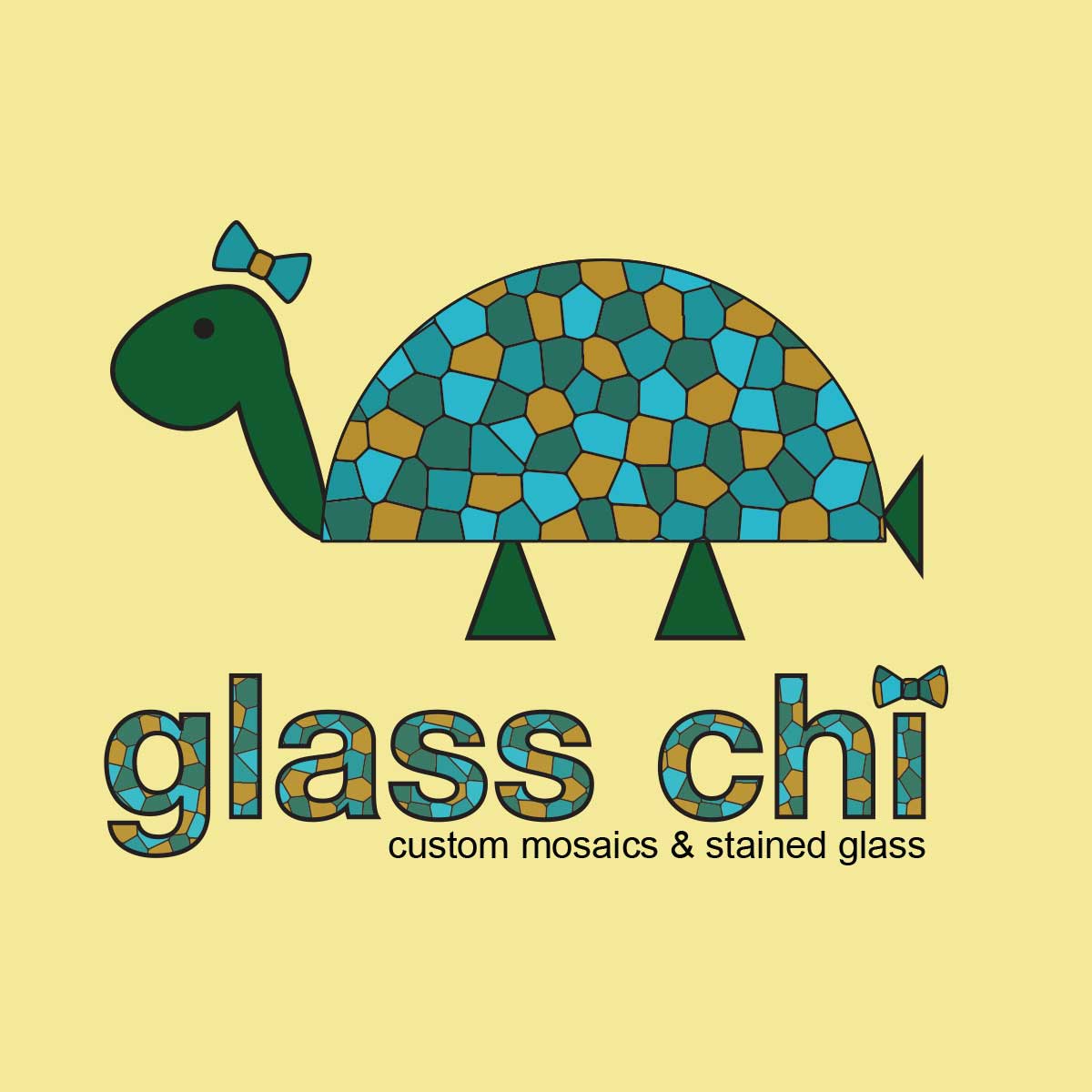 Logo para glass chi | custom mosaics & stained glass