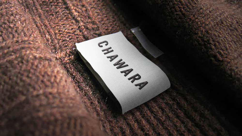 Etiqueta interna de prenda para CHAWARA | moda sustentable