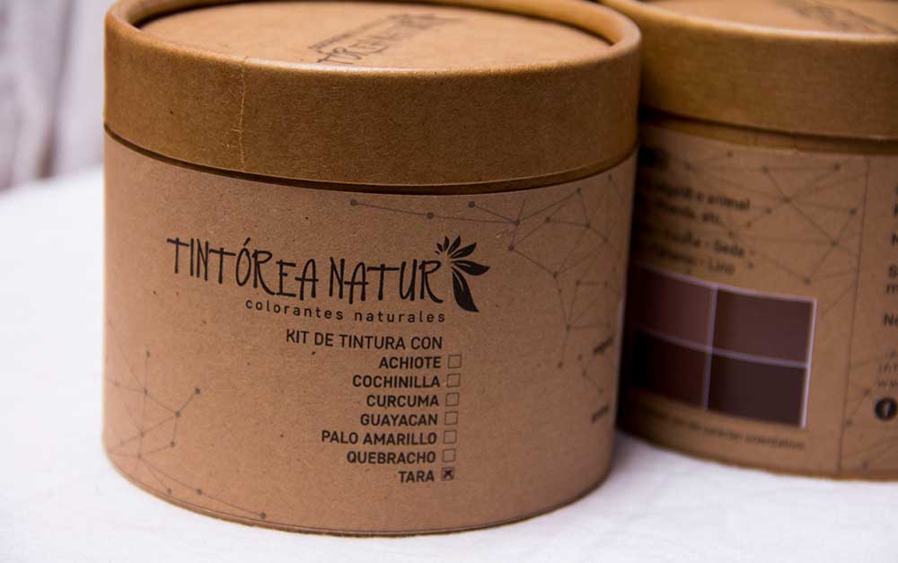Gráfica para packaging de tintura natural artesanal para Tintorea Natur | colorantes&teñidos